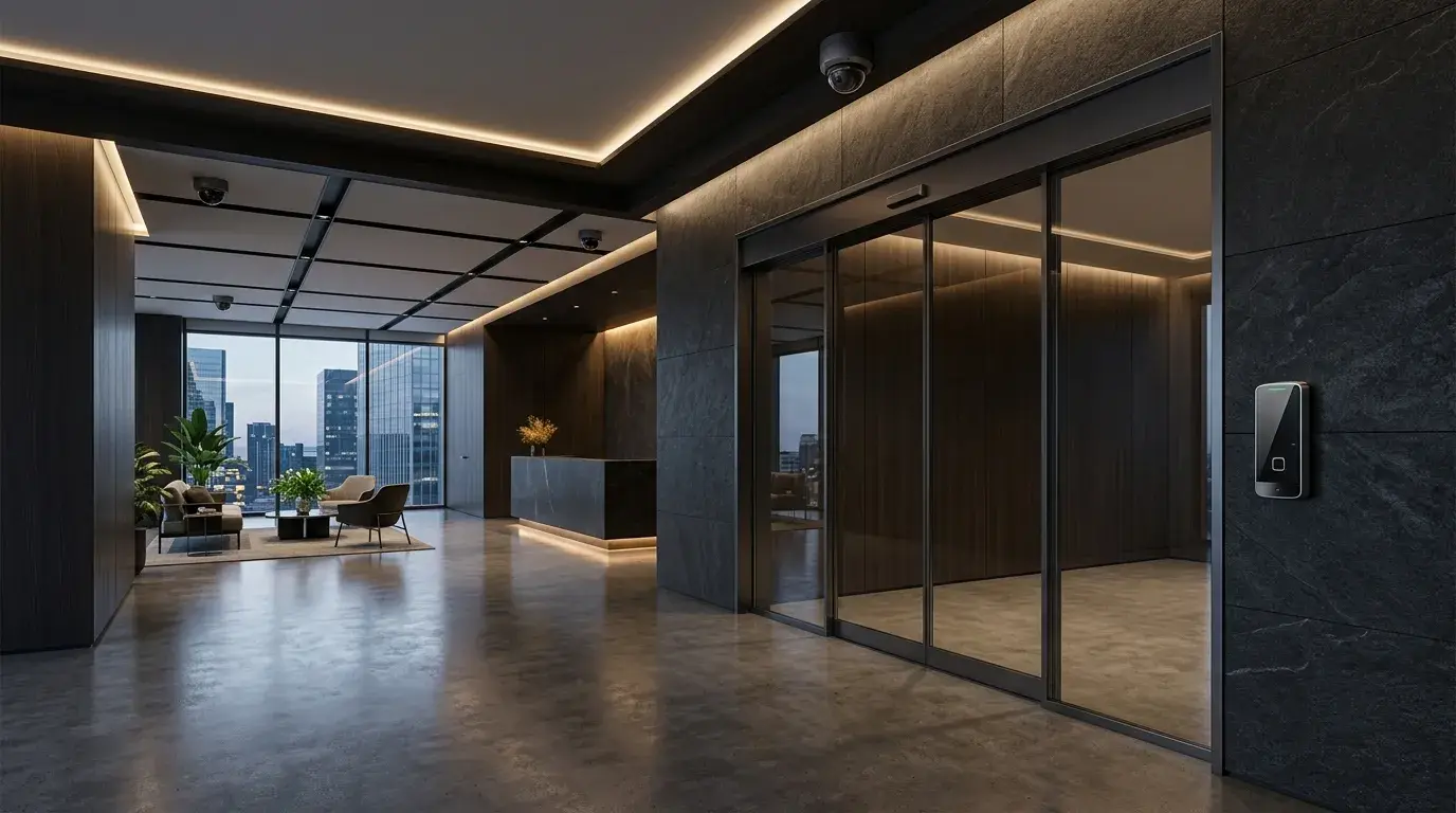 Finished commercial security project featured in the SVTech project gallery.